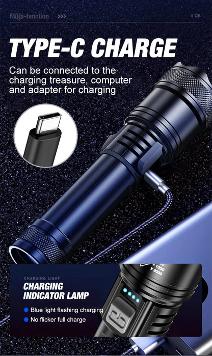 1600 Lumen Tactical LED Flashlight