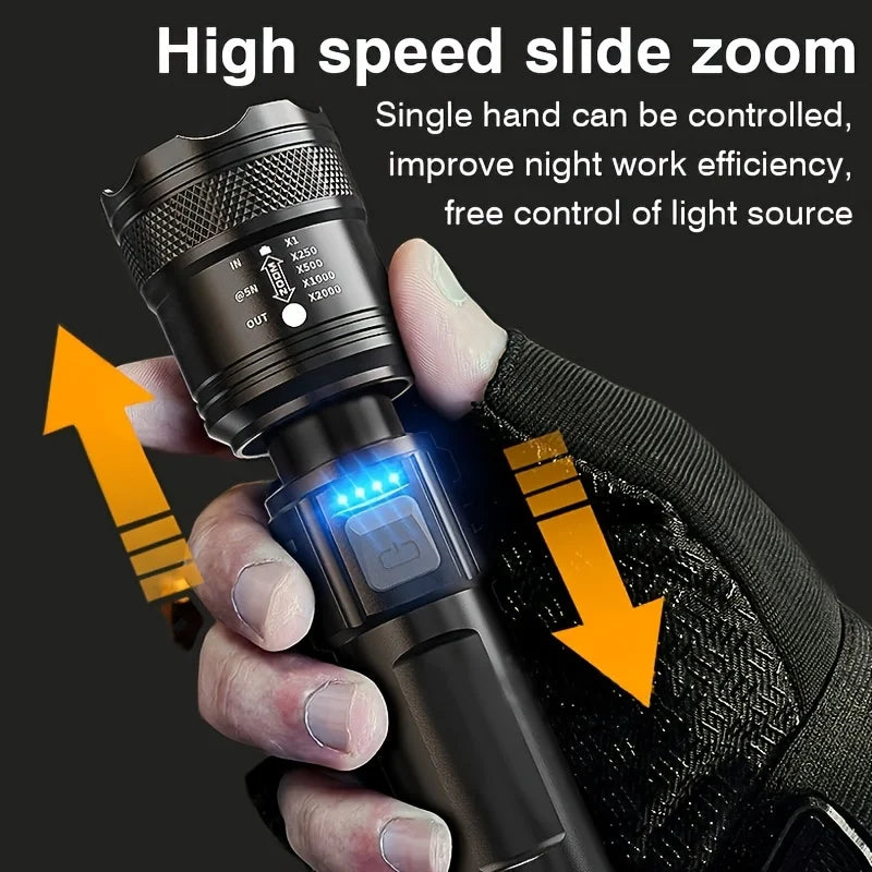 1600 Lumen Tactical LED Flashlight